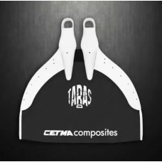 Cetma Taras The flippers for free diving are black and white
