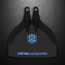 Cetma Taras The flippers for free diving are black and blue