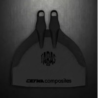 Cetma Taras Free diving flippers are black